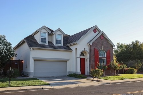 suburban modern house